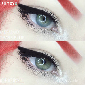 Best COLORED CONTACTS - LUMEYE Mermaid Tears Blue Colored Contact Lenses - LUMEYE