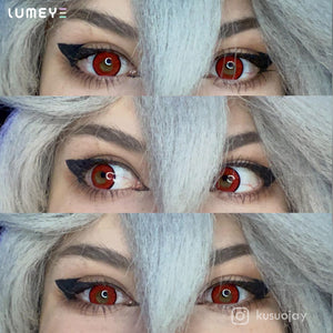 Best COLORED CONTACTS - LUMEYE Candy Wine Red Colored Contact Lenses - LUMEYE
