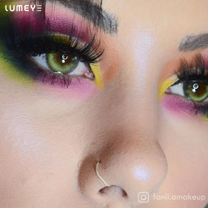 Best COLORED CONTACTS - LUMEYE Anime Brown Colored Contact Lenses - LUMEYE