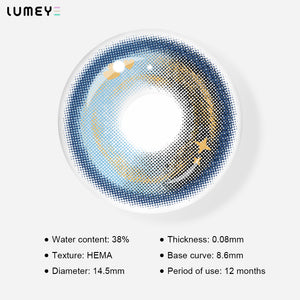 Best COLORED CONTACTS - LUMEYE Fairy Swamp Blue Colored Contact Lenses - LUMEYE