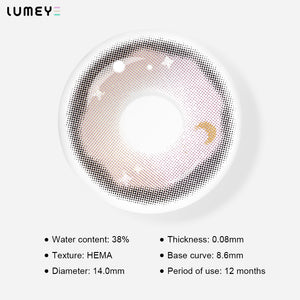 Best COLORED CONTACTS - LUMEYE Fairy Night Pink Colored Contact Lenses - LUMEYE