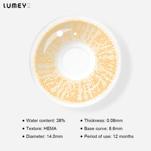 Best COLORED CONTACTS - LUMEYE Pop Star Brown Colored Contact Lenses - LUMEYE