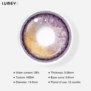 Best COLORED CONTACTS - LUMEYE Psycho Purple Colored Contact Lenses - LUMEYE