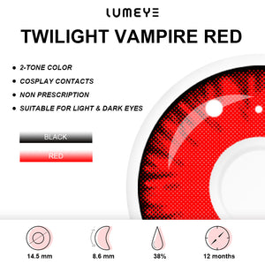 Best COLORED CONTACTS - LUMEYE Twilight Vampire Red Colored Contact Lenses - LUMEYE