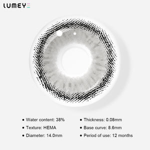 Best COLORED CONTACTS - LUMEYE Marble Gray Colored Contact Lenses - LUMEYE