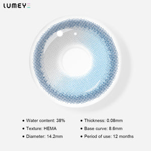 Best COLORED CONTACTS - LUMEYE Juicy Gray Blue Colored Contact Lenses - LUMEYE