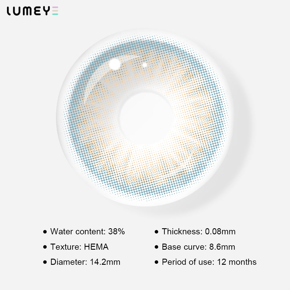 Best COLORED CONTACTS - LUMEYE Litchi Hazel Brown Colored Contact Lenses - LUMEYE