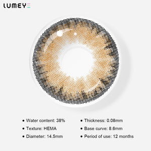Best COLORED CONTACTS - LUMEYE Tequila Brown Colored Contact Lenses - LUMEYE