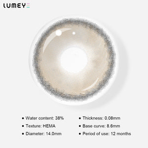 Best COLORED CONTACTS - LUMEYE Glowing Sunset Gray Colored Contact Lenses - LUMEYE