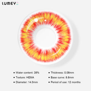 Best COLORED CONTACTS - LUMEYE Iron Man Yellow Colored Contact Lenses - LUMEYE