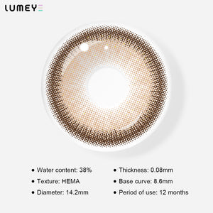 Best COLORED CONTACTS - LUMEYE Daisy Brown Colored Contact Lenses - LUMEYE