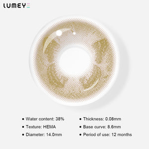 Best COLORED CONTACTS - LUMEYE Monarch Butterfly Brown Colored Contact Lenses - LUMEYE