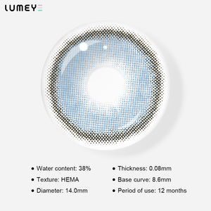 Best COLORED CONTACTS - LUMEYE Dawn Blue Colored Contact Lenses - LUMEYE