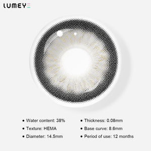 Best COLORED CONTACTS - LUMEYE Forest Gray Colored Contact Lenses - LUMEYE