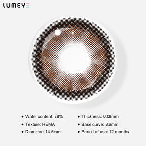 Best COLORED CONTACTS - LUMEYE Tiramisu Brown Colored Contact Lenses - LUMEYE