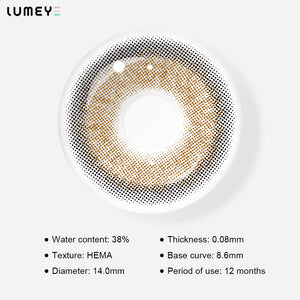 Best COLORED CONTACTS - LUMEYE Chubby Chocolate Brown Colored Contact Lenses - LUMEYE