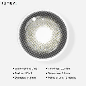 Best COLORED CONTACTS - LUMEYE Dia Gray Colored Contact Lenses - LUMEYE