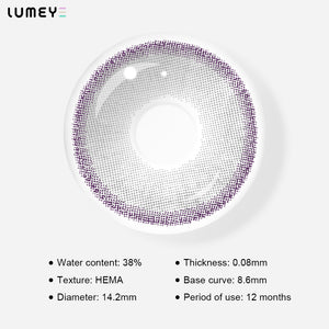 Best COLORED CONTACTS - LUMEYE Hazy Gray Colored Contact Lenses - LUMEYE