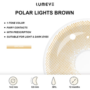 Best COLORED CONTACTS - LUMEYE Polar Lights Brown Colored Contact Lenses - LUMEYE