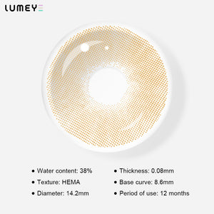 Best COLORED CONTACTS - LUMEYE Polar Lights Brown Colored Contact Lenses - LUMEYE
