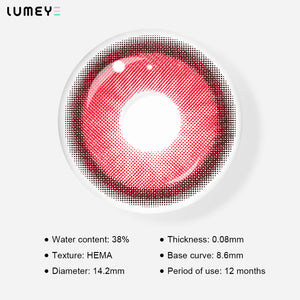 Best COLORED CONTACTS - LUMEYE Bloody Mary Red Colored Contact Lenses - LUMEYE