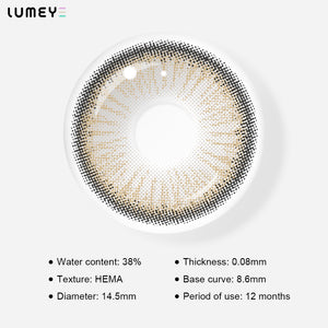 Best COLORED CONTACTS - LUMEYE Pumpkin Coach Brown Colored Contact Lenses - LUMEYE