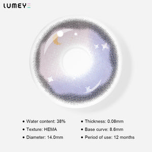 Best COLORED CONTACTS - LUMEYE Fairy Night Purple Colored Contact Lenses - LUMEYE