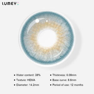 Best COLORED CONTACTS - LUMEYE India Blue Colored Contact Lenses - LUMEYE