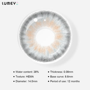 Best COLORED CONTACTS - LUMEYE Symphony Gray Colored Contact Lenses - LUMEYE