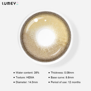 Best COLORED CONTACTS - LUMEYE Jelly Orange Yellow Colored Contact Lenses - LUMEYE