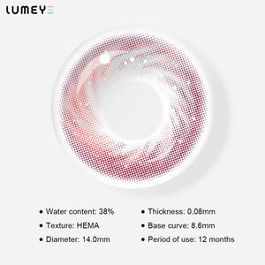 Best COLORED CONTACTS - LUMEYE Flowing Galaxy Pink Colored Contact Lenses - LUMEYE