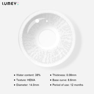 Best COLORED CONTACTS - LUMEYE Pop Star Gray Colored Contact Lenses - LUMEYE