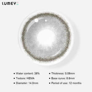 Best COLORED CONTACTS - LUMEYE Dawn Gray Colored Contact Lenses - LUMEYE