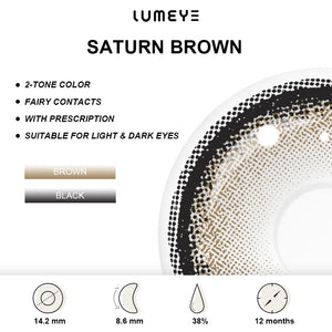 Best COLORED CONTACTS - LUMEYE Saturn Brown Colored Contact Lenses - LUMEYE