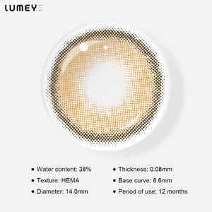 Best COLORED CONTACTS - LUMEYE Dawn Brown Colored Contact Lenses - LUMEYE