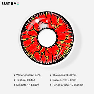 Best COLORED CONTACTS - LUMEYE Dangerous Ruby Colored Contact Lenses - LUMEYE
