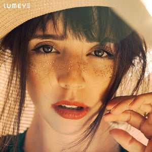 Best COLORED CONTACTS - LUMEYE Amber Moon Brown Colored Contact Lenses - LUMEYE