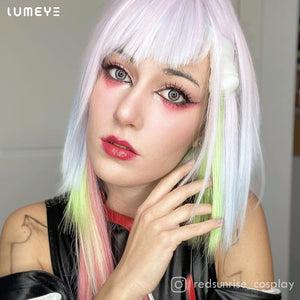 Best COLORED CONTACTS - LUMEYE Bicolor Flower Gray Colored Contact Lenses - LUMEYE