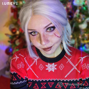 Best COLORED CONTACTS - LUMEYE Bicolor Flower Green Colored Contact Lenses - LUMEYE