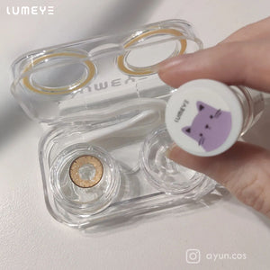 Best COLORED CONTACTS - LUMEYE Candy Peanut Butter Brown Colored Contact Lenses - LUMEYE