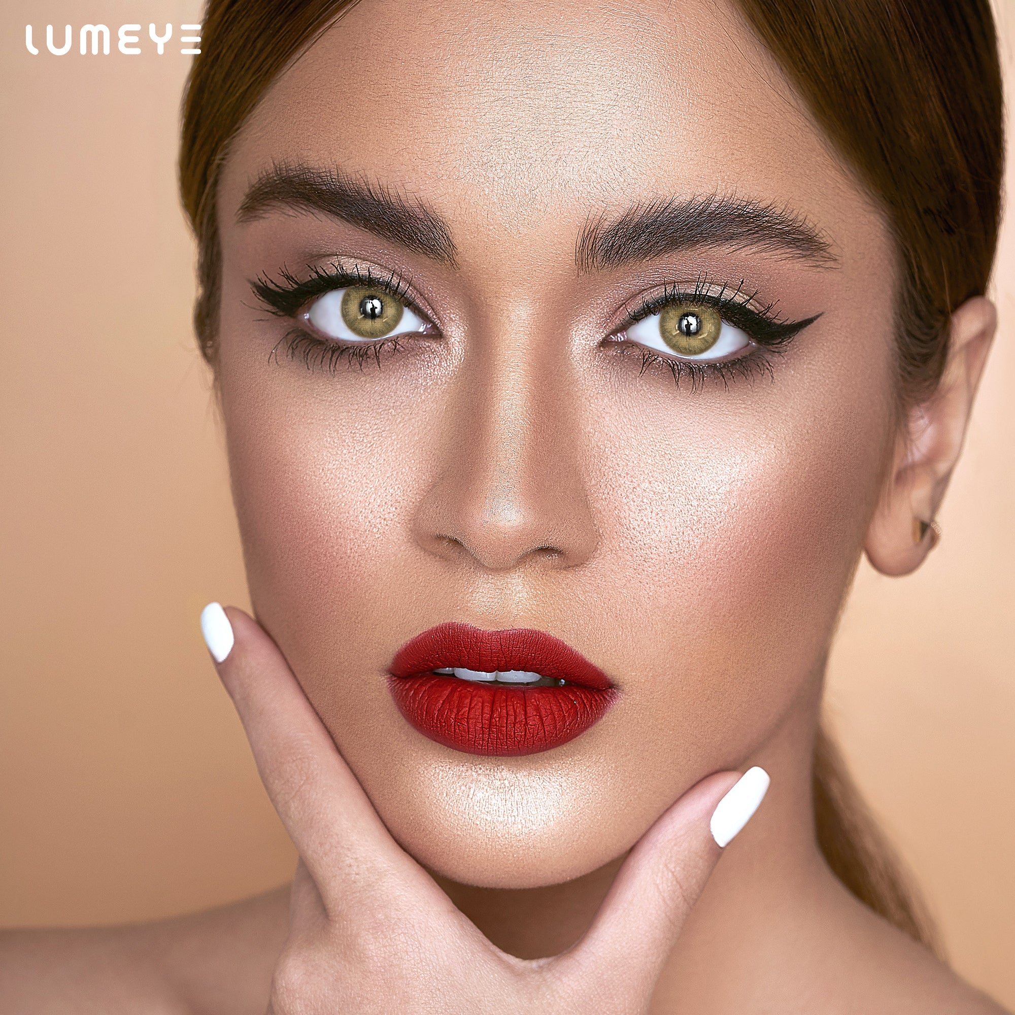 Best COLORED CONTACTS - LUMEYE Cappuccino Brown Colored Contact Lenses - LUMEYE