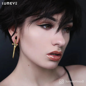 Best COLORED CONTACTS - LUMEYE Cappuccino Brown Colored Contact Lenses - LUMEYE