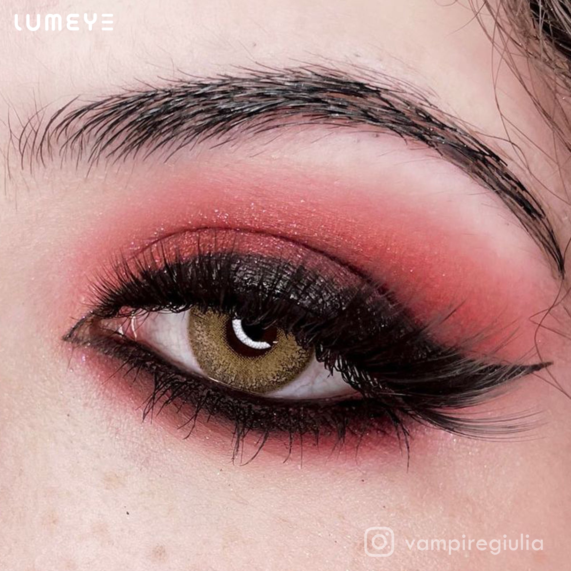 Best COLORED CONTACTS - LUMEYE Cappuccino Brown Colored Contact Lenses - LUMEYE