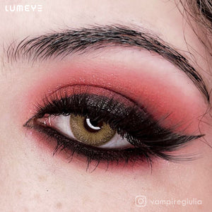 Best COLORED CONTACTS - LUMEYE Cappuccino Brown Colored Contact Lenses - LUMEYE