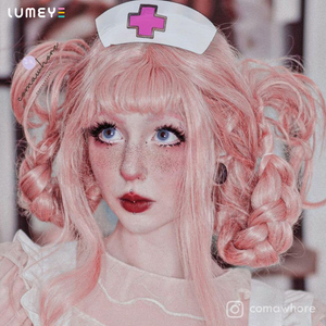 Best COLORED CONTACTS - LUMEYE Chubby Blue Colored Contact Lenses - LUMEYE