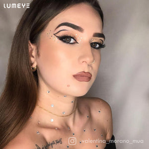 Best COLORED CONTACTS - LUMEYE Chubby Gray Colored Contact Lenses - LUMEYE