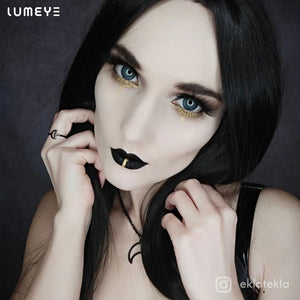 Best COLORED CONTACTS - LUMEYE Cozy Black Colored Contact Lenses - LUMEYE