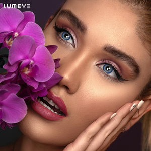 Best COLORED CONTACTS - LUMEYE Crazy Blue Colored Contact Lenses - LUMEYE