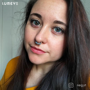 Best COLORED CONTACTS - LUMEYE Cream Blue Colored Contact Lenses - LUMEYE