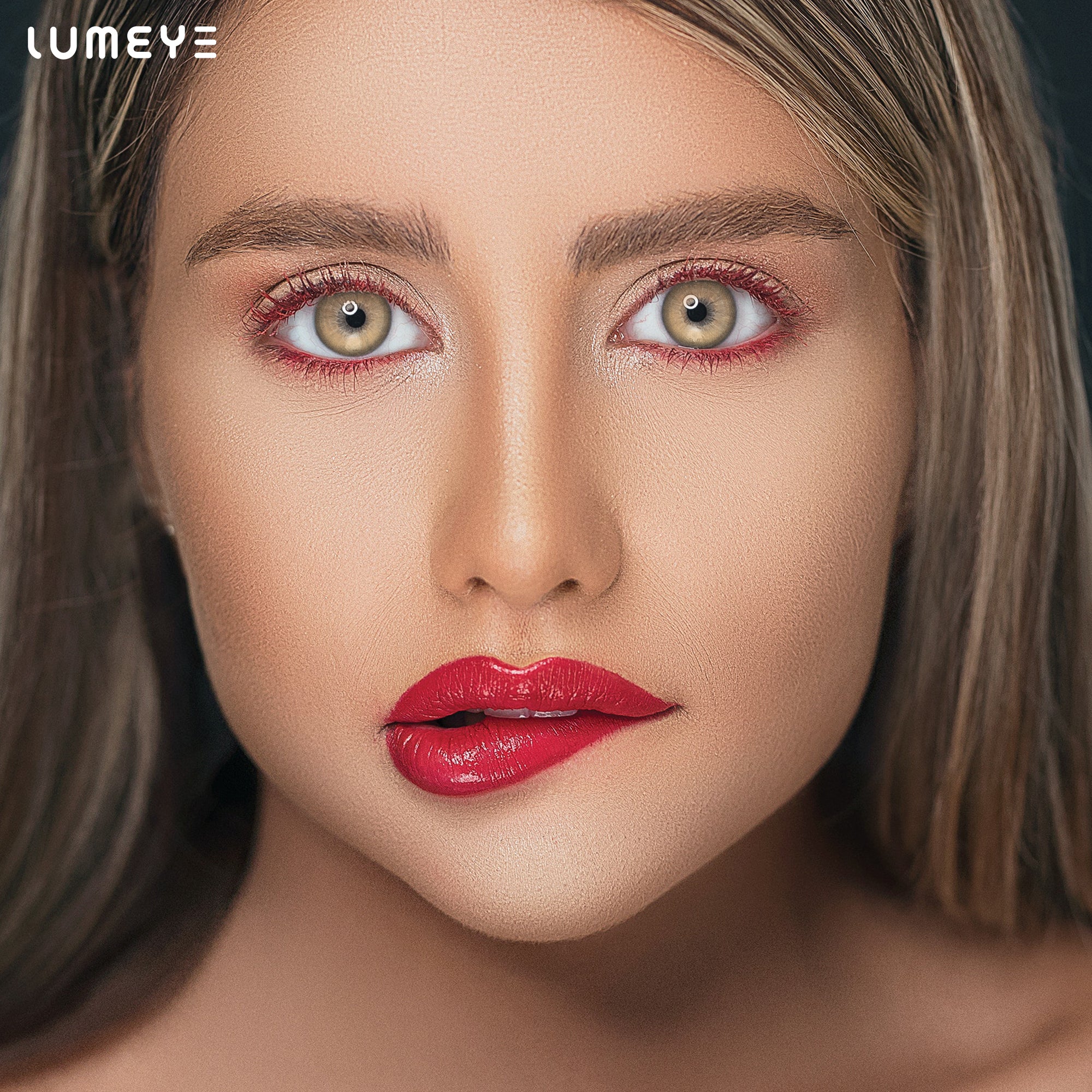 Best COLORED CONTACTS - LUMEYE Crystal Brown Colored Contact Lenses - LUMEYE